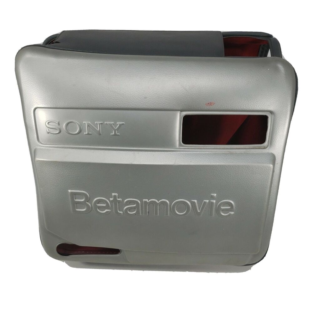 Sony Betamovie Camera Soft Case Silver Vintage Collectible Rare Made in Japan